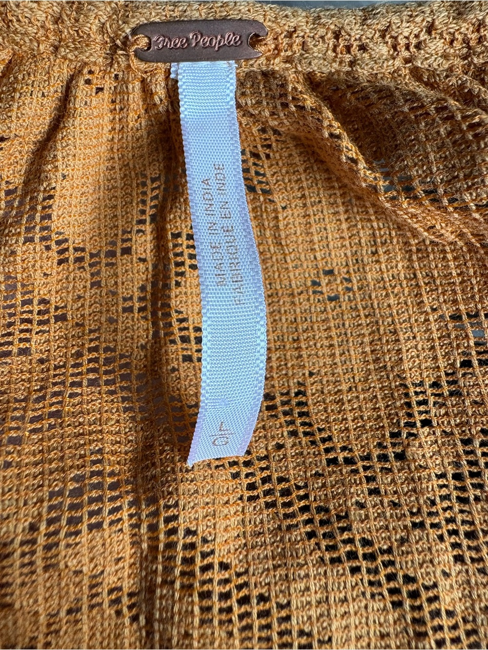 Free People Embroidered Diamond-Panel Tunic - Rust - Picture 3 of 3